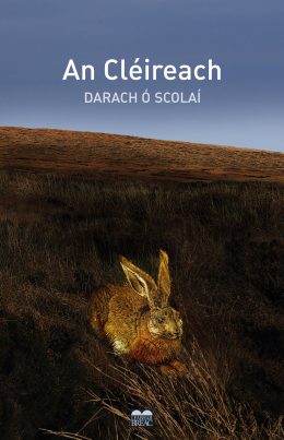 Book cover, a hare in the heather | giorria sa fhraoch
