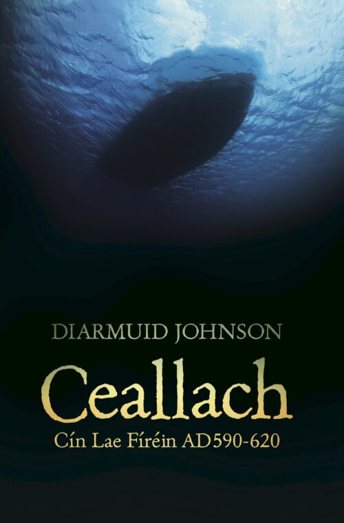 Book cover: underwater view of boat hull