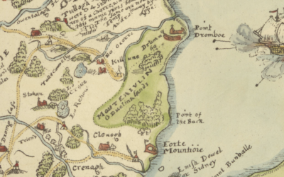 mír as learscáil le bartlett, detail from Bartlett map of Tyrone